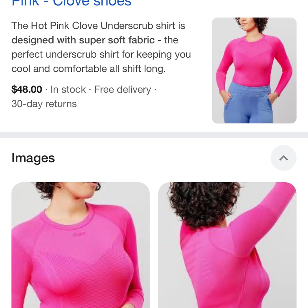 Hot Pink Underscrub Shirt